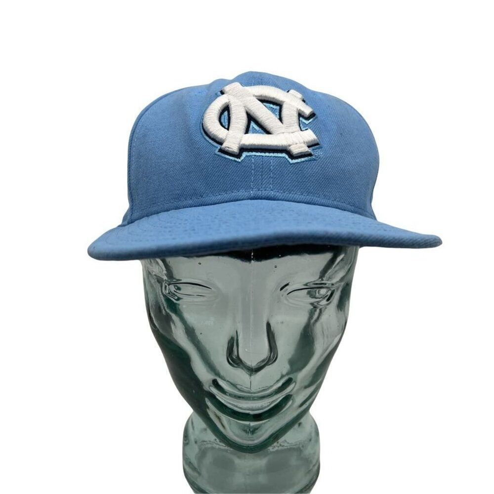 New Era 59FIFTY UNC Tar Heels Fitted Hat Size 7 Blue Good NCAA Baseball Cap - Picture 2 of 12